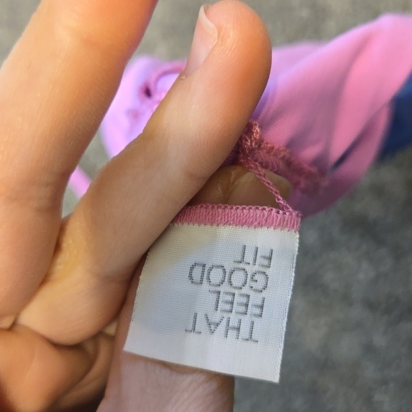 NWOT L Space Women Blue and Pink Bikini Top Swim Sz XS - Picture 6 of 6